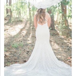Isabella Nicole Bride Boho lace wedding dress